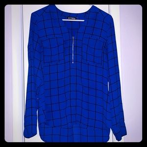 Express Zip Up Blouse